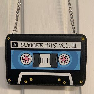 Summer Hits Volume III 2D Cassette Tape Design Crossbody Chain Strap Purse Bag